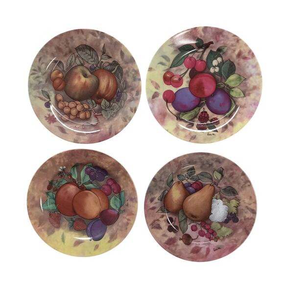 I. Godinger & Co. Still Life Set of 4 7.5" Desert Plates #9540 - Picture 1 of 5